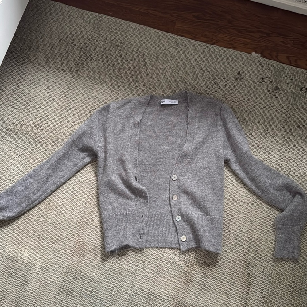 Knit tank and cardigan set, Zara, small